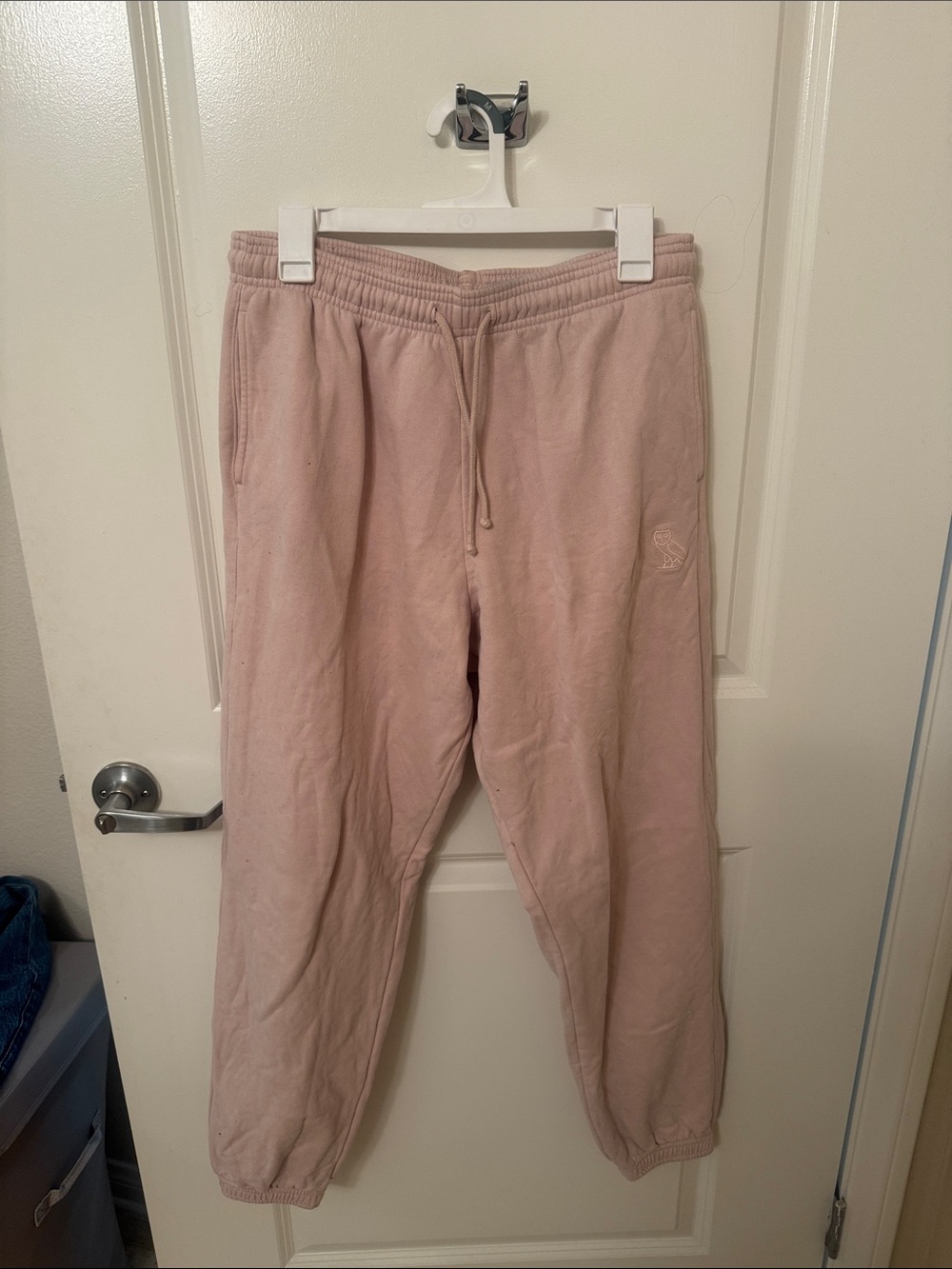Pink OVO Jogger Sweatpants - Drawstring Waist